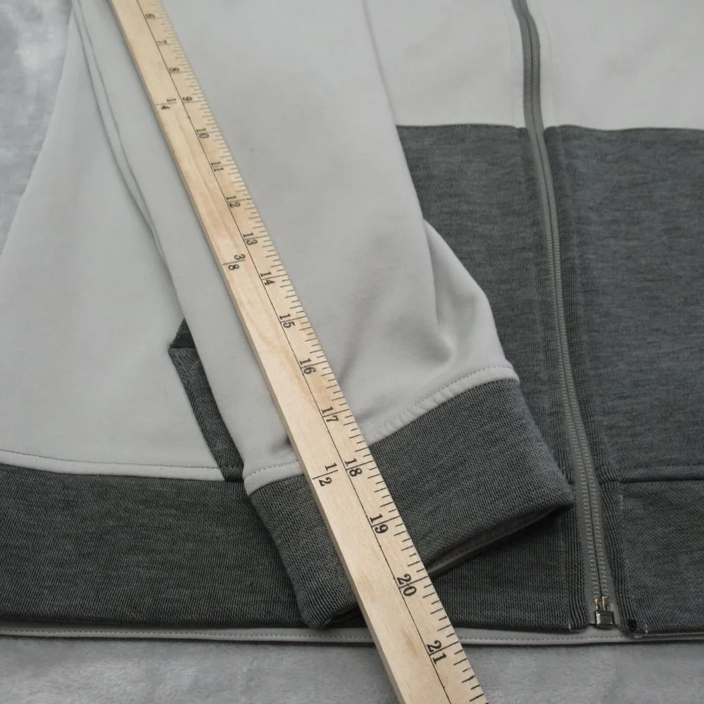 The North Face Jacket Men Large Brown Wool Shoulder Pockets Full Zip Outdoor *